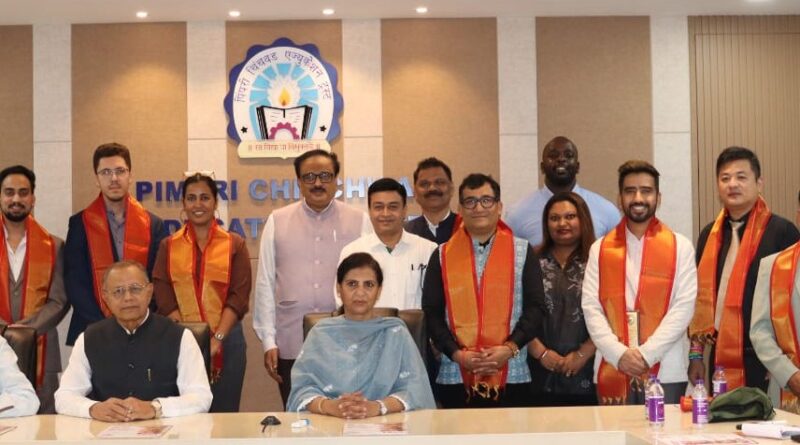 अमेरिका, रशिया आणि केनिया येथील शिष्टमंडळाचा पीसीइटी ट्रस्ट मध्ये शैक्षणिक दौरा संपन्न