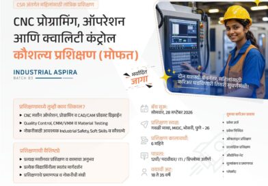 इंजीनियरिंग क्लस्टर येथे महिलांसाठी मोफत “इंडस्ट्रियल एस्पायरा” या तांत्रिक प्रशिक्षण वर्गाचे आयोजन 