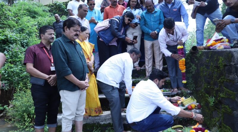 महापौर रवि लांडगे यांच्या हस्ते पवना धरणावर जलपूजन