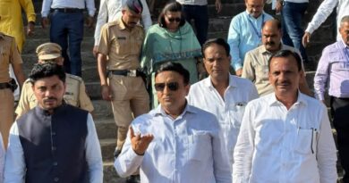 चिंचवड गणपती विसर्जन घाटाची पाहणी; स्वच्छता, प्रकाशव्यवस्था आणि सुरक्षेला प्राधान्य