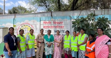 दापोडीतील शून्य कचरा प्रकल्पाला उपमहापौर शर्मिला बाबर यांची भेट