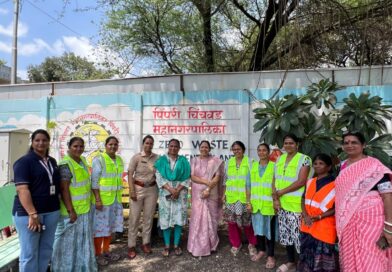 दापोडीतील शून्य कचरा प्रकल्पाला उपमहापौर शर्मिला बाबर यांची भेट