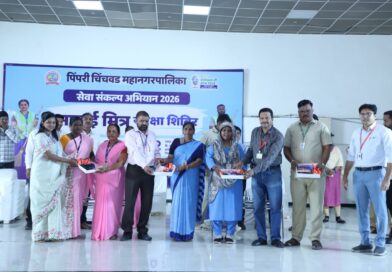 महानगरपालिकेच्या वतीने थेरगाव येथे सफाई मित्र सुरक्षा शिबिर संपन्न 
