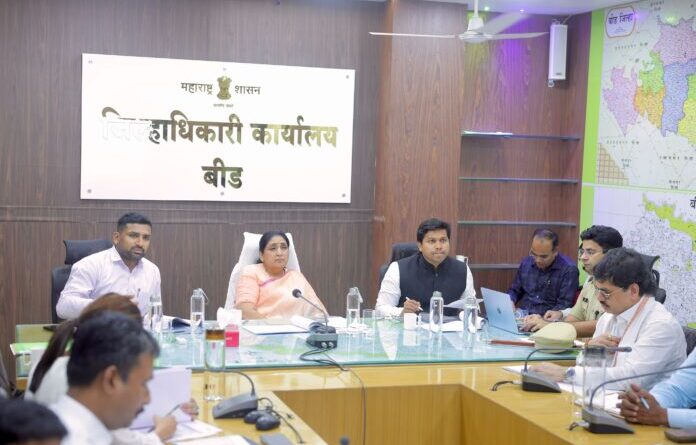 उपमुख्यमंत्री सुनेत्रा अजित पवार यांच्याकडून बीडमधील दुष्काळी परिस्थितीचा आढावा