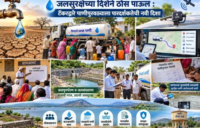 जलसुरक्षेच्या दिशेने ठोस पाऊल : टँकरद्वारे पाणीपुरवठ्याला पारदर्शकतेची नवी दिशा